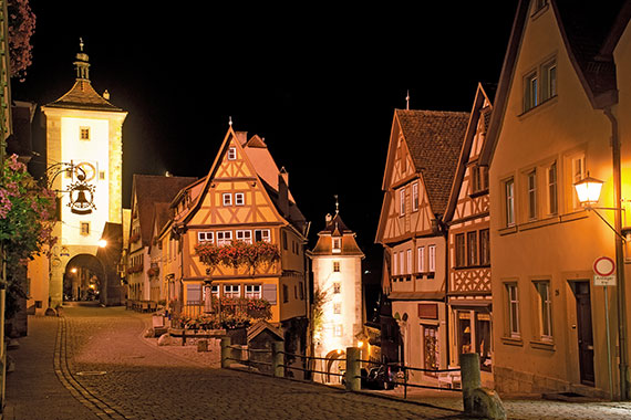 Altstadt in Rothenburg ob der Tauber